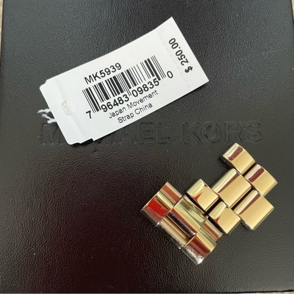 Iridescent Coral and Gold Michael Kors Watch - Picture 5 of 7